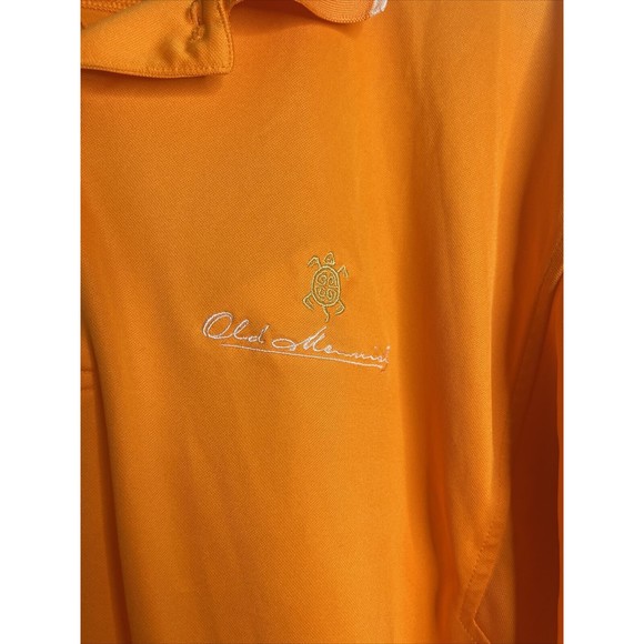 Footjoy FJ Mens Polo Sz L Orange Old Memorial Golf Course Logo ProDry - Picture 2 of 8